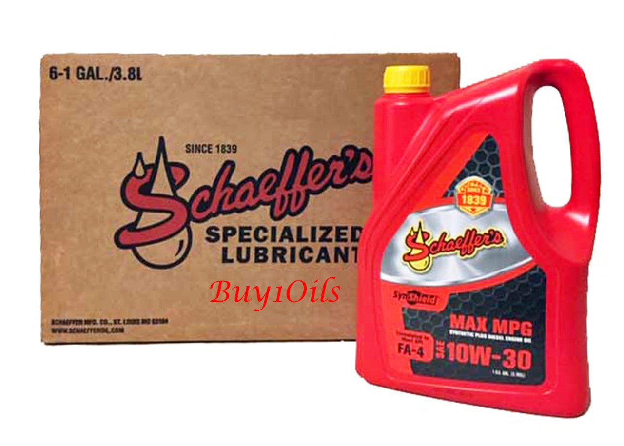 SchaeffersSchaeffer's FA - 4 Max MPG 10W - 30 Synthetic Plus Diesel Engine Oil | (6) 1 Gallon Bottles