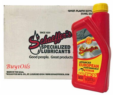 SchaeffersSchaeffer's 8007 Advanced European Performance Full SAPS 5W - 30 | (12) 1 Quart Bottles