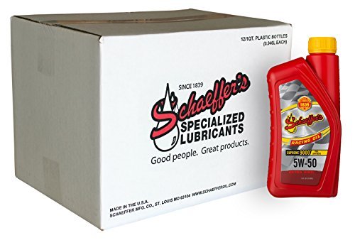 SchaeffersSchaeffer's Supreme 9000 Full Synthetic 5W - 50 Racing Oil | (12) 1 Quart Bottles