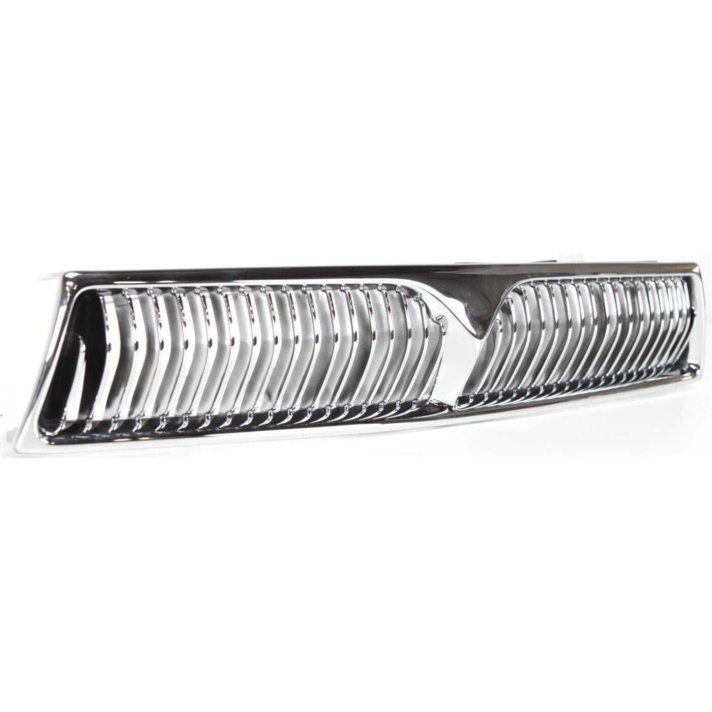 Sherman PartsGrille For 99 - 2001 Mitsubishi Galant Chrome Shell w/ Black Insert Plastic