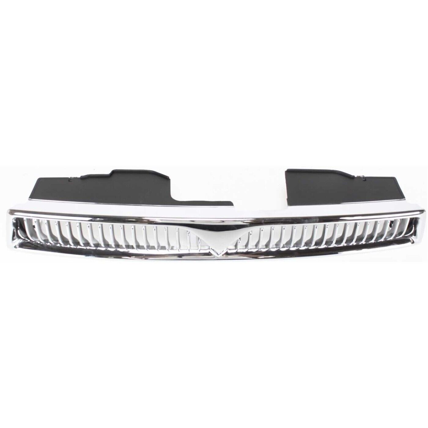 Sherman PartsGrille For 99 - 2001 Mitsubishi Galant Chrome Shell w/ Black Insert Plastic