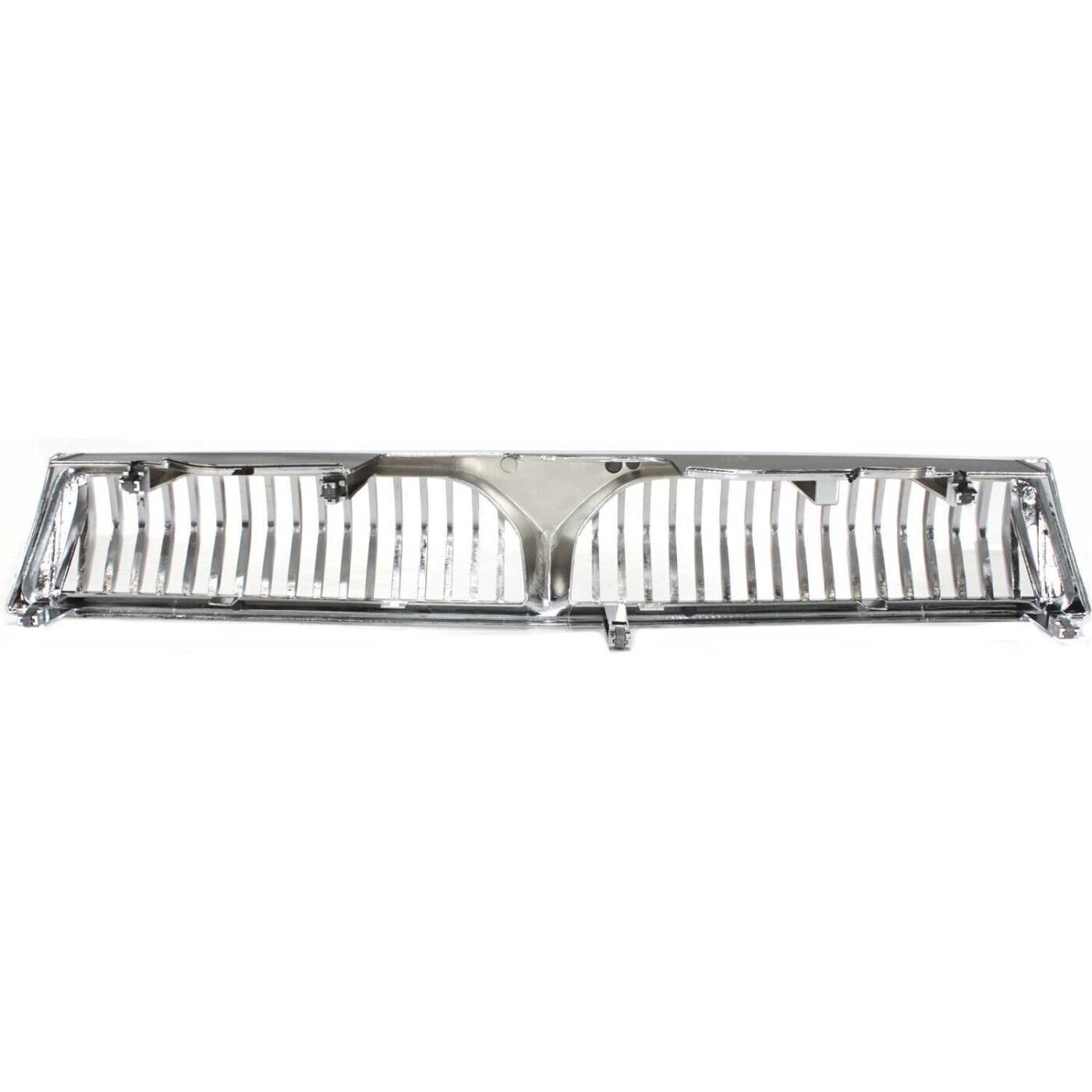 Sherman PartsGrille For 99 - 2001 Mitsubishi Galant Chrome Shell w/ Black Insert Plastic