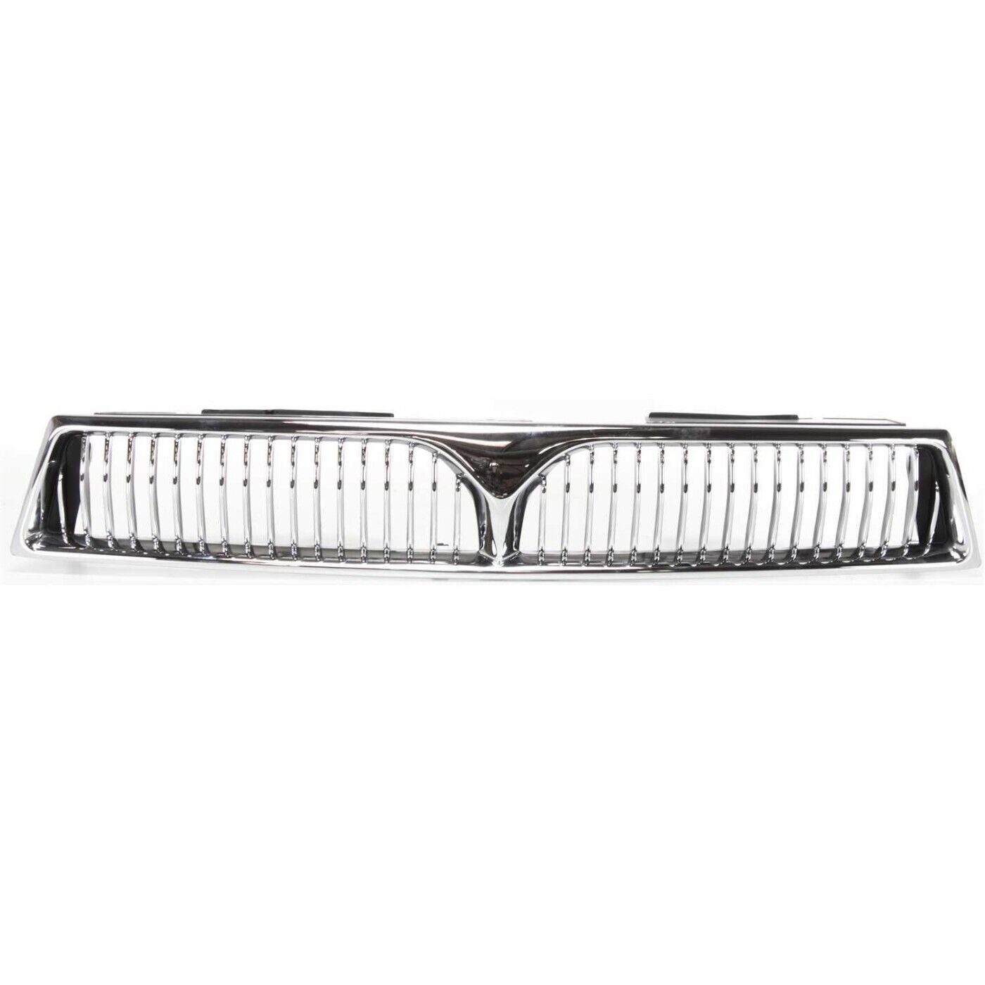 Sherman PartsGrille For 99 - 2001 Mitsubishi Galant Chrome Shell w/ Black Insert Plastic