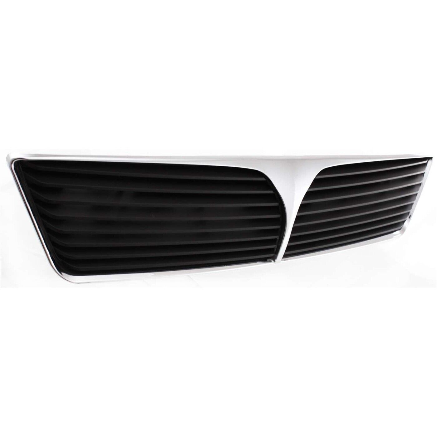 Sherman PartsGrille For 2002 - 2003 Mitsubishi Lancer Chrome Shell w/ Gray Insert Plastic