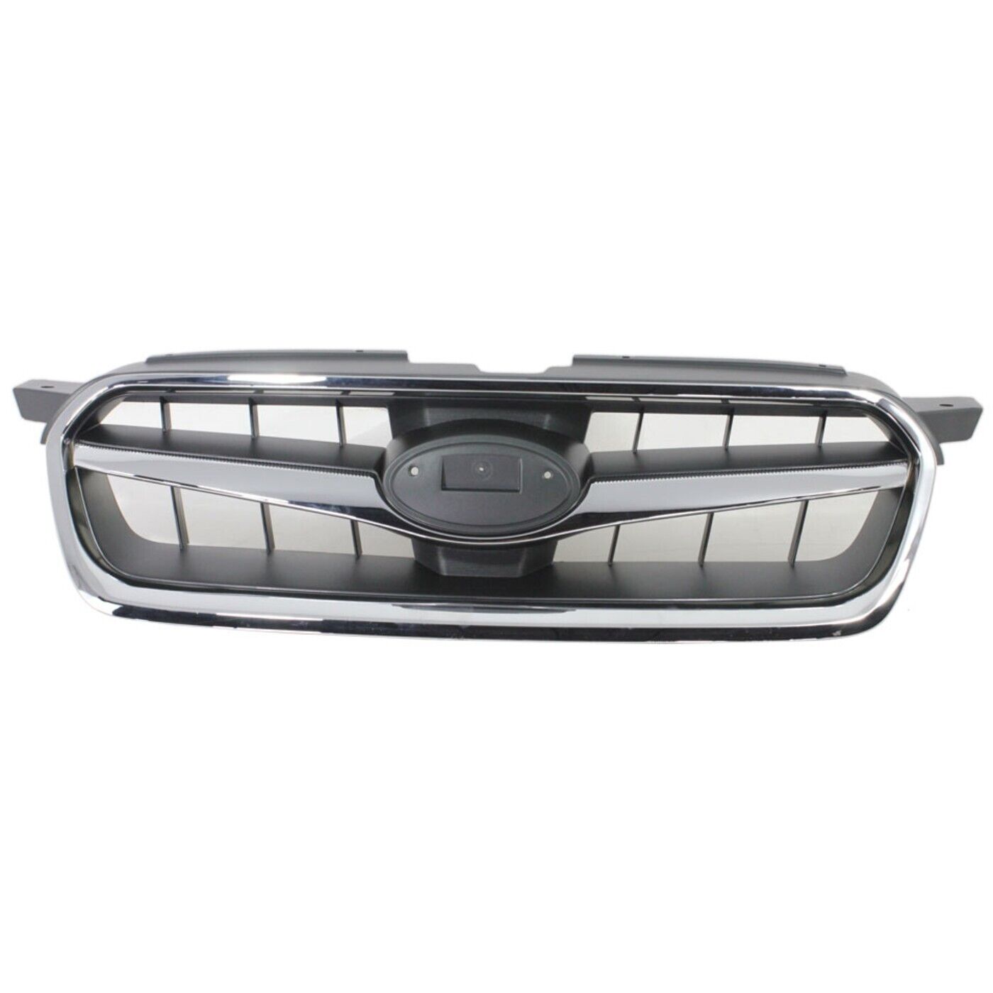 Sherman PartsGrille For 2008 - 2009 Subaru Legacy Chrome Shell w/ Black Insert Plastic