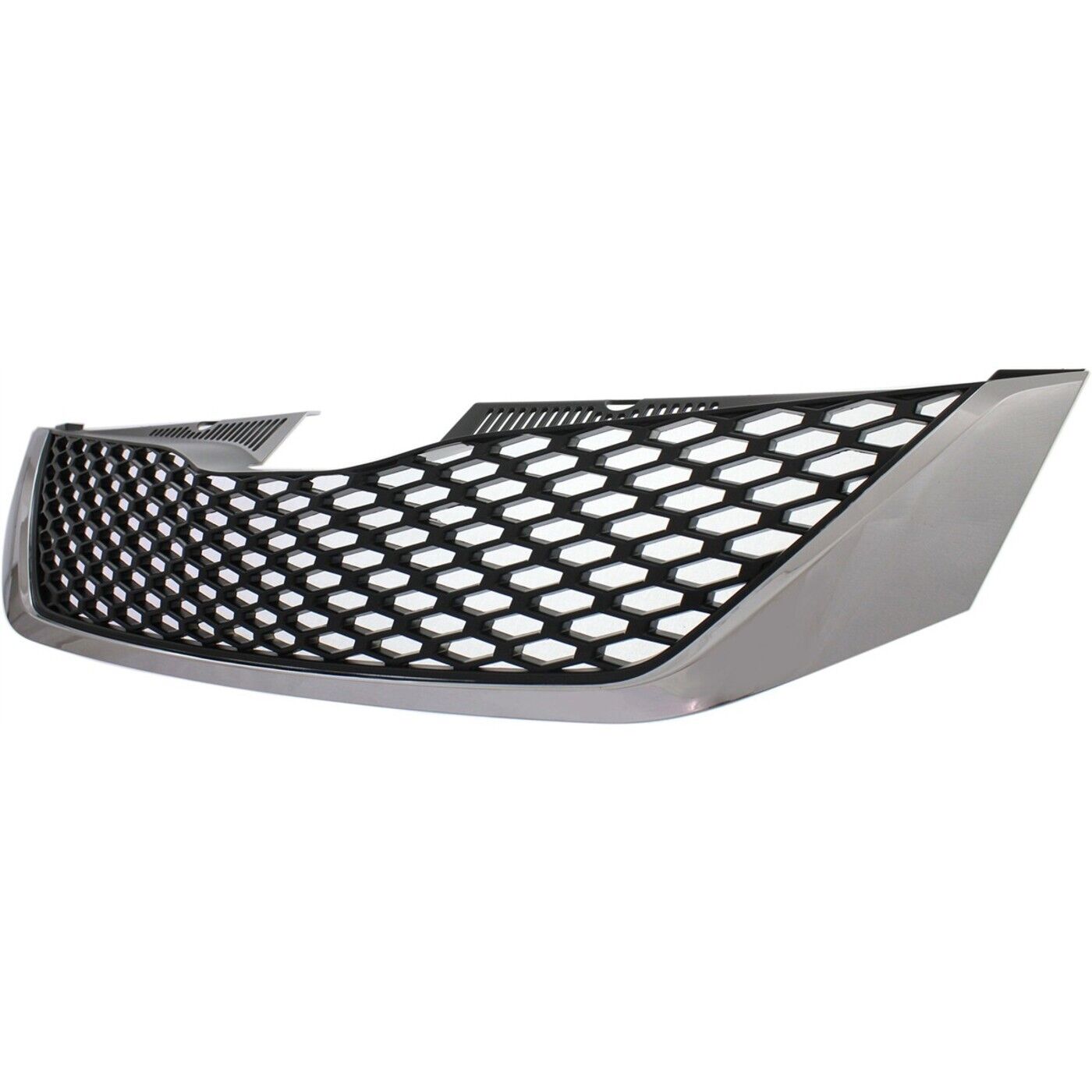 Sherman PartsGrille For 2011 - 2015 Toyota Sienna Chrome Shell w/ Black Insert Plastic