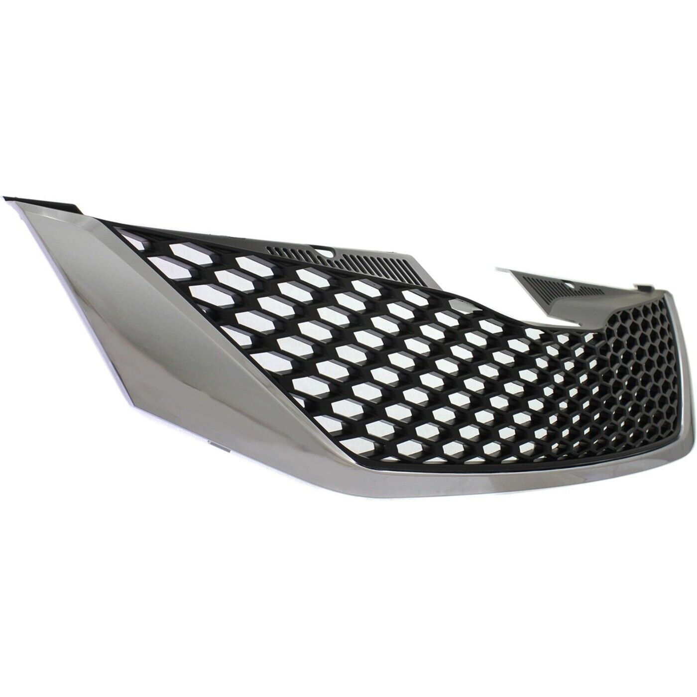 Sherman PartsGrille For 2011 - 2015 Toyota Sienna Chrome Shell w/ Black Insert Plastic