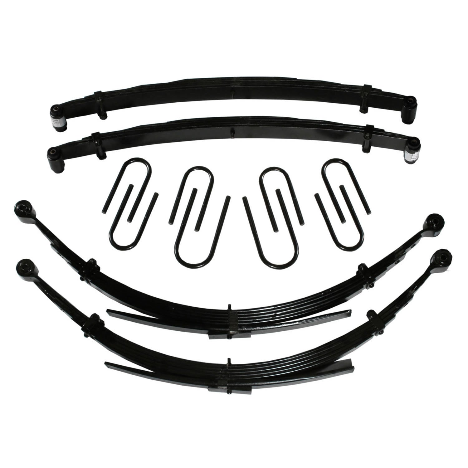 SkyjackerLift Kit 6 Inch Lift For Use w/56 Inch Rear Springs 88 Chevrolet V10 Suburban 88 - 91 GMC V1500 Suburban 89 - 91 Chevrolet V1500 Suburban Includes Front/Rear Leaf Springs Front/Rear U Bolt Kits Bushing Kit Brake Line Brackets Skyjacker
