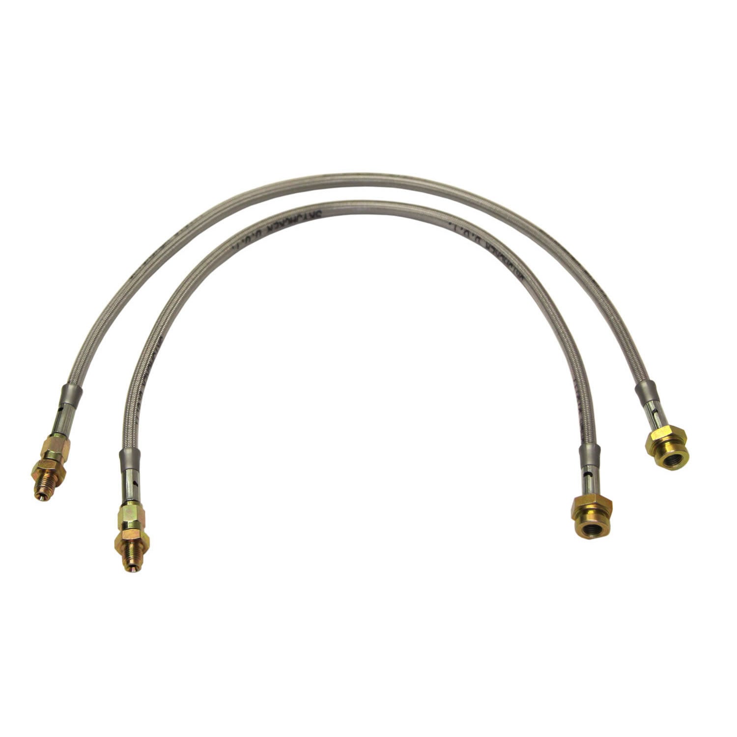 SkyjackerJeep CJ Stainless Steel Brake Line 74 - 75 Ceep CJ5/CJ6 Front Lift Height 2.5 - 4 Inch Pair Skyjacker