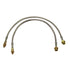 SkyjackerJeep CJ Stainless Steel Brake Line 74 - 75 Ceep CJ5/CJ6 Front Lift Height 2.5 - 4 Inch Pair Skyjacker