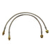 SkyjackerJeep CJ Stainless Steel Brake Line 74 - 75 Ceep CJ5/CJ6 Front Lift Height 2.5 - 4 Inch Pair Skyjacker