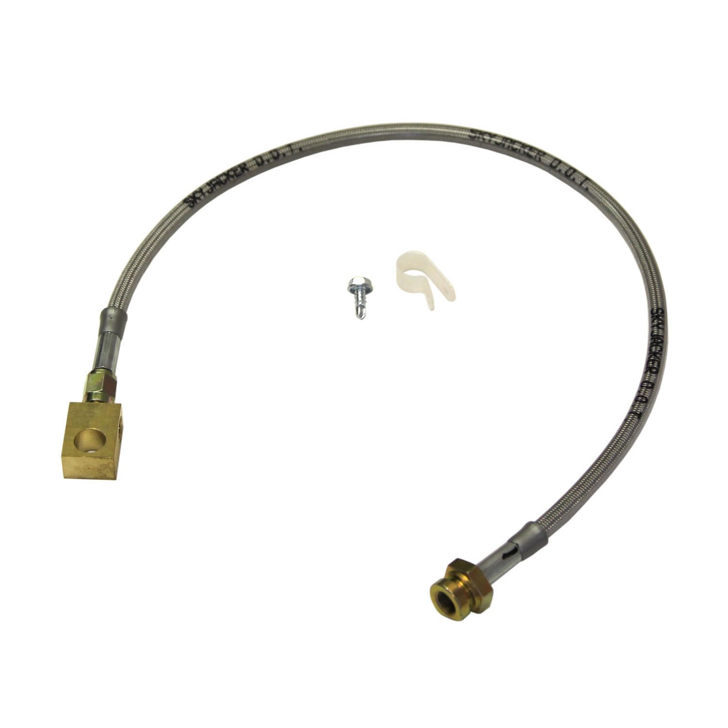 SkyjackerBronco Stainless Steel Brake Line 75 - 77 Ford Bronco Front Lift Height 3 - 7 Inch Single Skyjacker