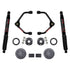 Skyjacker3 Inch Suspension Lift Kit With Front Strut Spacers Front Upper A - arms Rear Coil Spring Spacers Rear Bump Stop Spacers And Rear Black Max Shocks 2019 - 2021 Ram 1500 Skyjacker