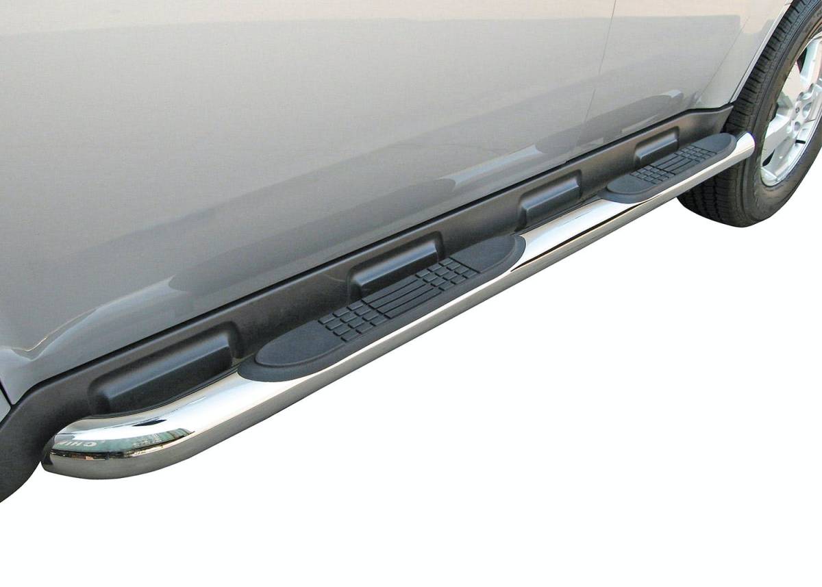 SteelcraftSteelcraft 3in Round Stainless Steel Side Step Nerf Bars Set | Fits 2010 - 2024 Toyota 4Runner