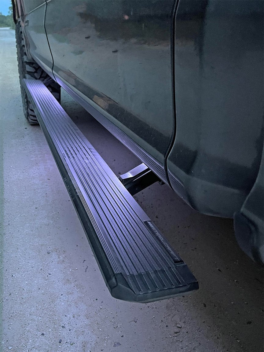 SteelcraftSteelcraft PowerGlide Retractable Running Boards | Fits 2020 - 2023 Chevrolet Silverado and GMC Sierra 2500HD 3500HD Double Cab
