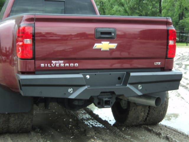 SteelcraftSteelcraft Elevation Rear Bumper Textured Black | Fits 2011 - 2019 Chevy Silverado GMC Sierra 2500 3500