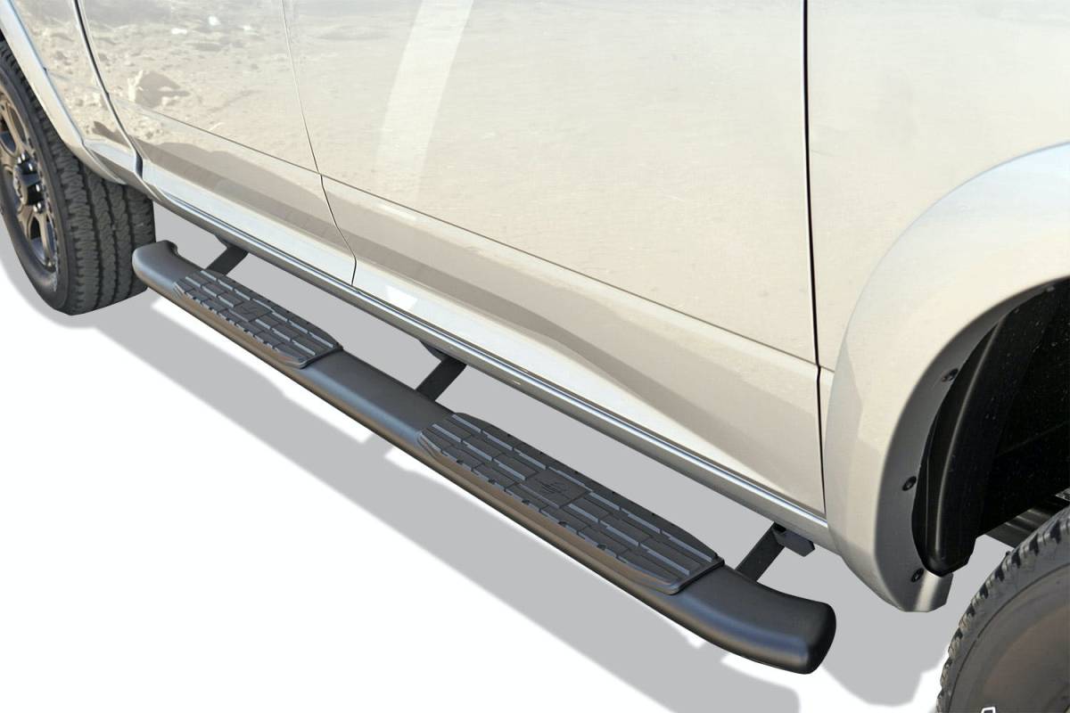 SteelcraftSteelcraft HD Step Side Nerf Bar Textured Black | Fits 2007 - 2021 Toyota Tundra CrewMax