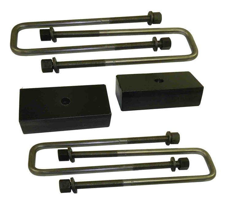 SuspensionMAXXHeavy Duty Rear Block and U - Bolt Kit 1 Inch for 88 - 98 K1500 4x4 Inch 88 - 99 K1500 Suburban/Tahoe/Yukon W/ 0.5625 Inch U - Bolts SuspensionMaxx