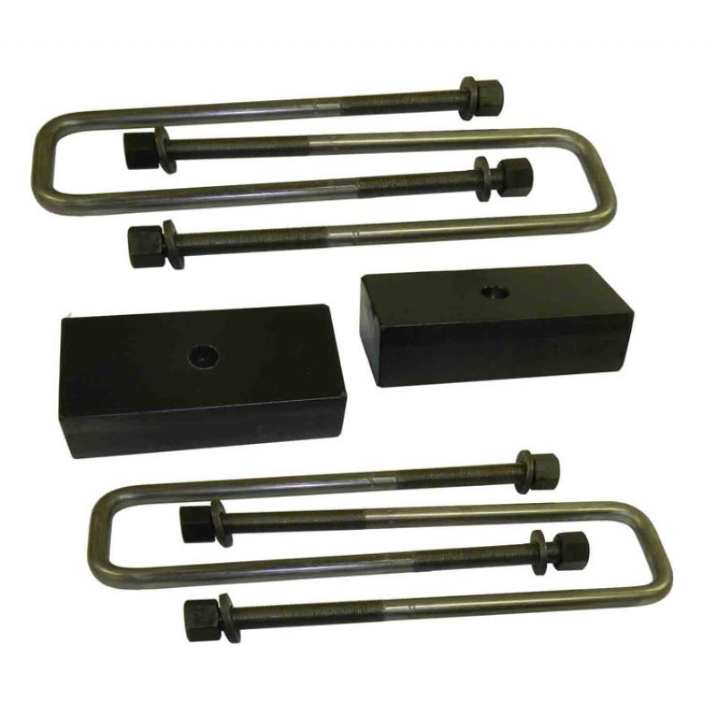 SuspensionMAXXHeavy Duty Block and U - Bolt Kit 1.0 Inch for 15 - 18 Sierra Denali 1500 4x4 SuspensionMaxx