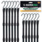 Rhino USA Heavy Duty Bungee Tarp Straps 12 Pack Black