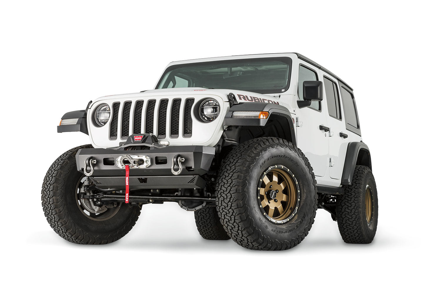 WarnWarn Elite Stubby Front Bumper for Jeep JL/JT without Guard MPN 101325