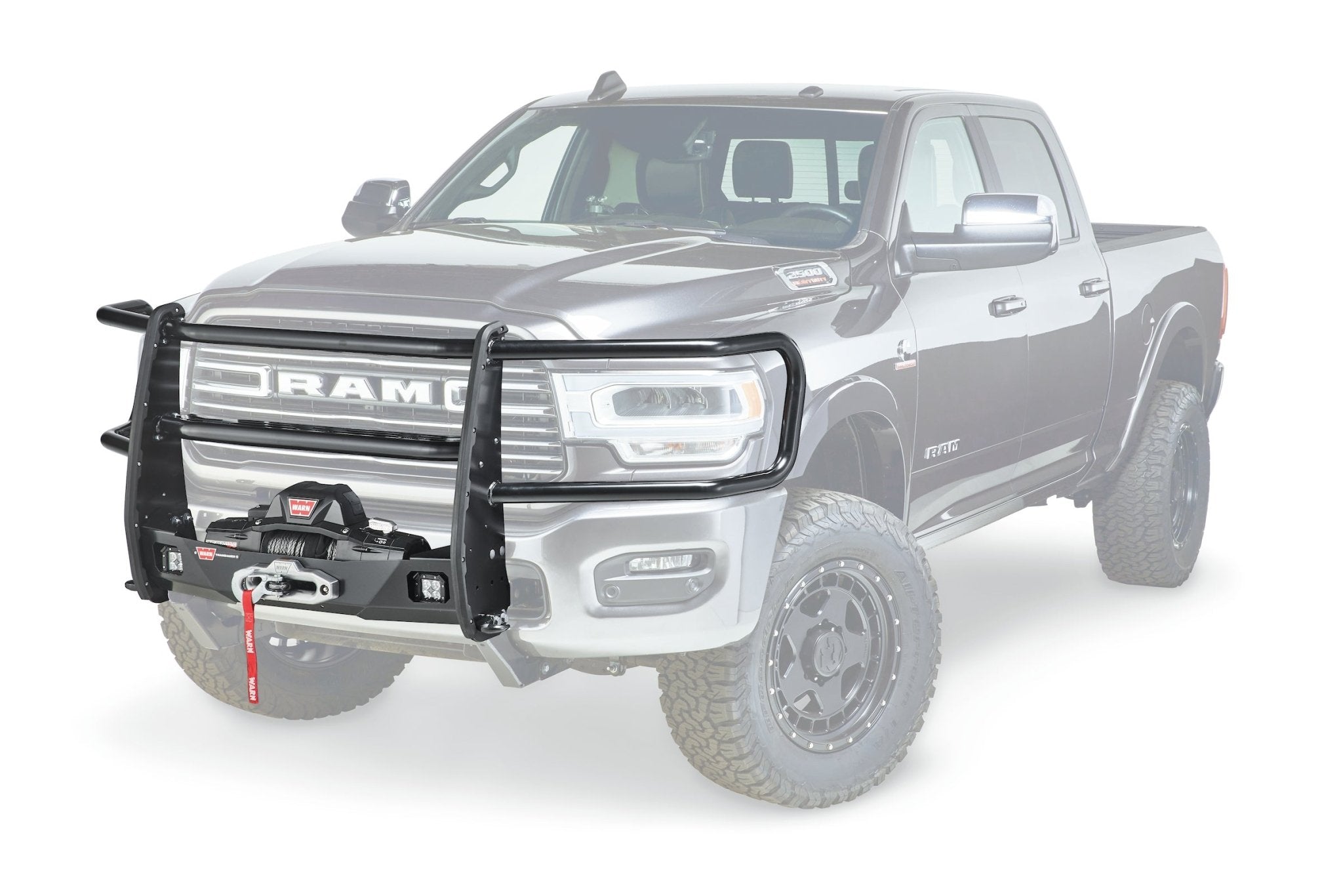 WarnWarn TRANS4MER Grille Guard Kit for RAM Heavy Duty 104821 Full Front Guard