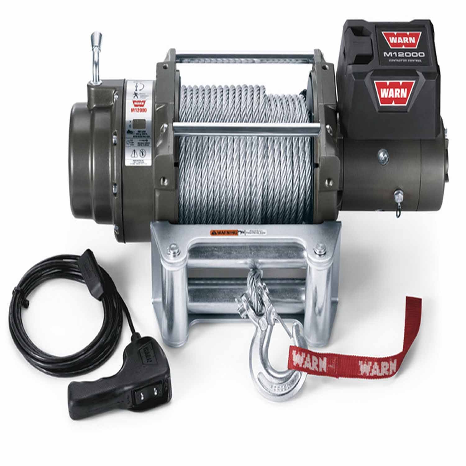 WarnWarn M12000 Winch 12V 125ft Roller Durable Off - Road Recovery 4x4 17801