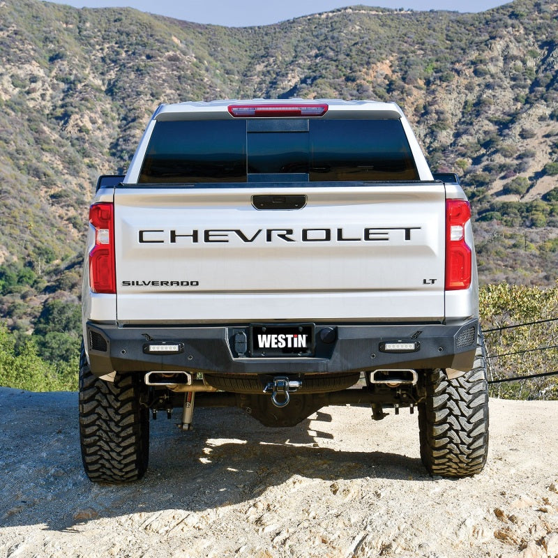 Parachoques trasero Westin Pro-Series para Chevy Silverado 1500 19-20, color negro texturizado