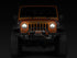 Raxiom 97-18 Jeep Wrangler TJ/JK Axial Halo Headlights w/ DRL Amber Signals- Blk Hsng (Clear Lens)