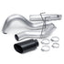 Monster Exhaust System 5-inch Single S/S-Black Tip for 10-12 Ram 2500/3500 Cummins 6.7L CCSB CCLB MCSB Banks Power