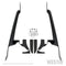 Soporte de luz LED para pilar de Jeep Wrangler Westin 18-19, color negro