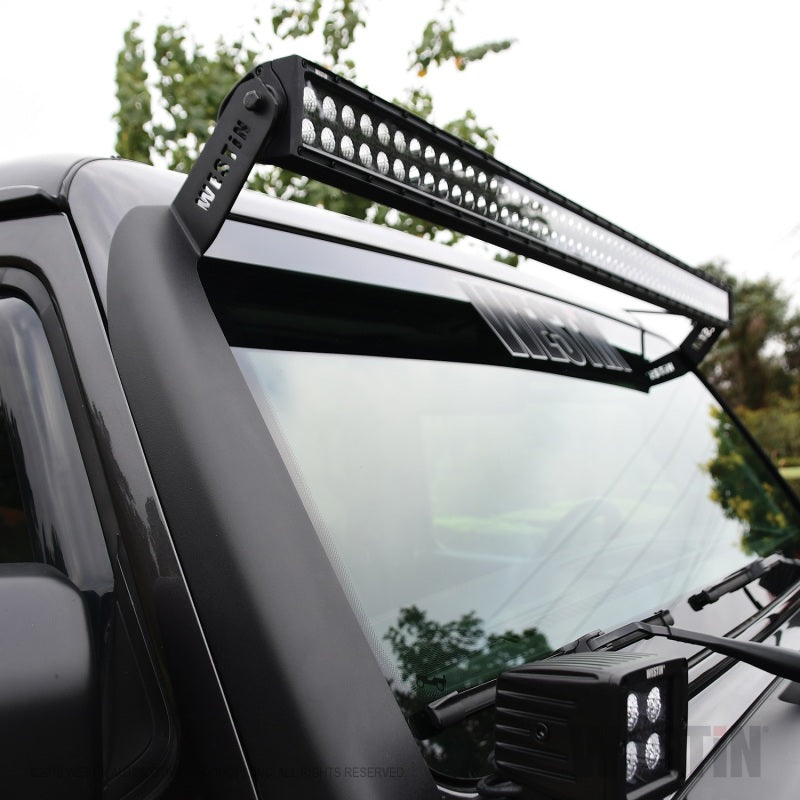 Soporte de luz LED para pilar de Jeep Wrangler Westin 18-19, color negro