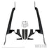 Soporte de luz LED para pilar de Jeep Wrangler Westin 18-19, color negro