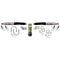 Steering Stabilizer Dual Kit Silver w/Black Boots 98-01 Dodge Ram 1500 98-02 Dodge Ram 2500 98-02 Dodge Ram 3500 Skyjacker