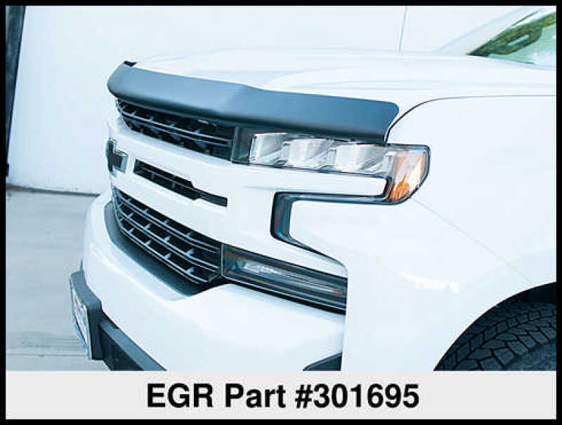 EGREGR 2019 Chevy 1500 Super Guard Hood Guard - Matte