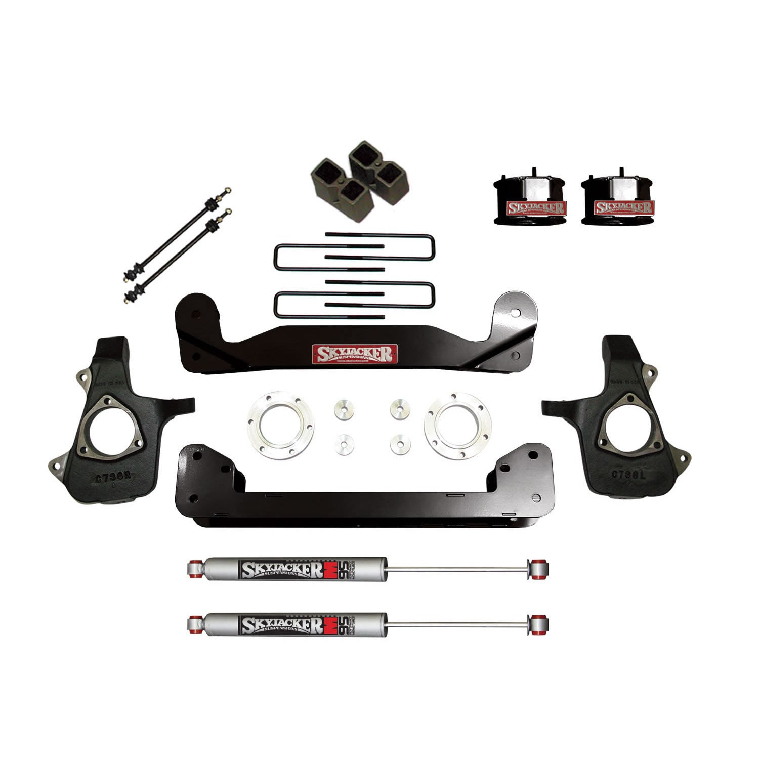 Suspension Lift Kit 14-16 Silverado/Sierra 1500w/Shock M95 Performance ...