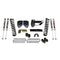 Suspension Lift Kit w/Shock 4 Inch Lift 17-19 Ford F-350 Super Duty Incl. Front Coil Springs Bump Stop Spacers Relocation Bracket Lift Blocks U-Bolts Brake Line Extension Bracket M9500 Monotube Shock Skyjacker