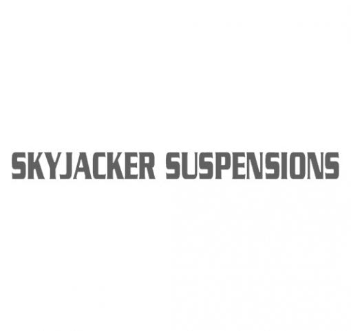 Skyjacker Suspensions Die-Cut Decal Silver 3.5 Inch X 30 Inch