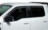 Putco 19-21 Chevy Silverado 1500 - Crew Cab Element Matte Black Window Visors (Set of 4)