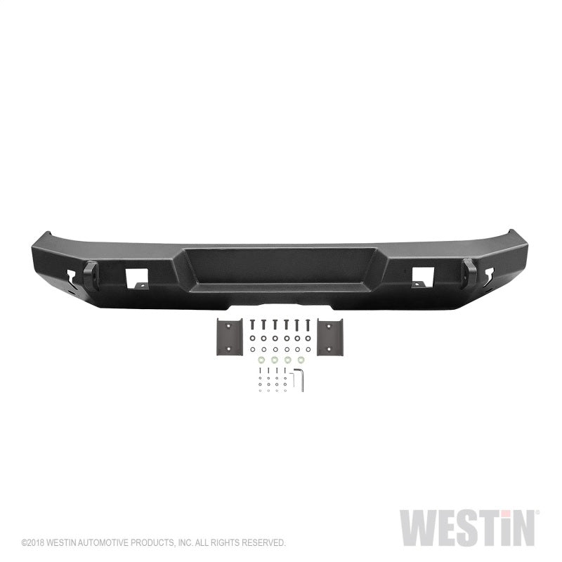 Parachoques trasero Westin Jeep Wrangler JL 18-19, negro texturizado