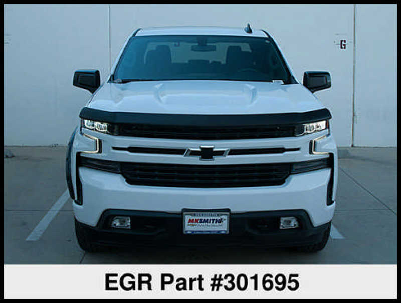EGREGR 2019 Chevy 1500 Super Guard Hood Guard - Matte