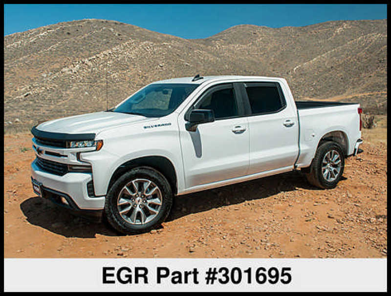 EGREGR 2019 Chevy 1500 Super Guard Hood Guard - Matte