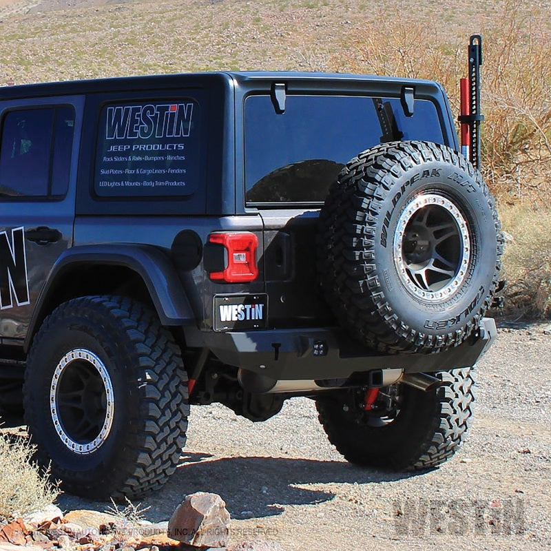 Parachoques trasero Westin Jeep Wrangler JL 18-19, negro texturizado
