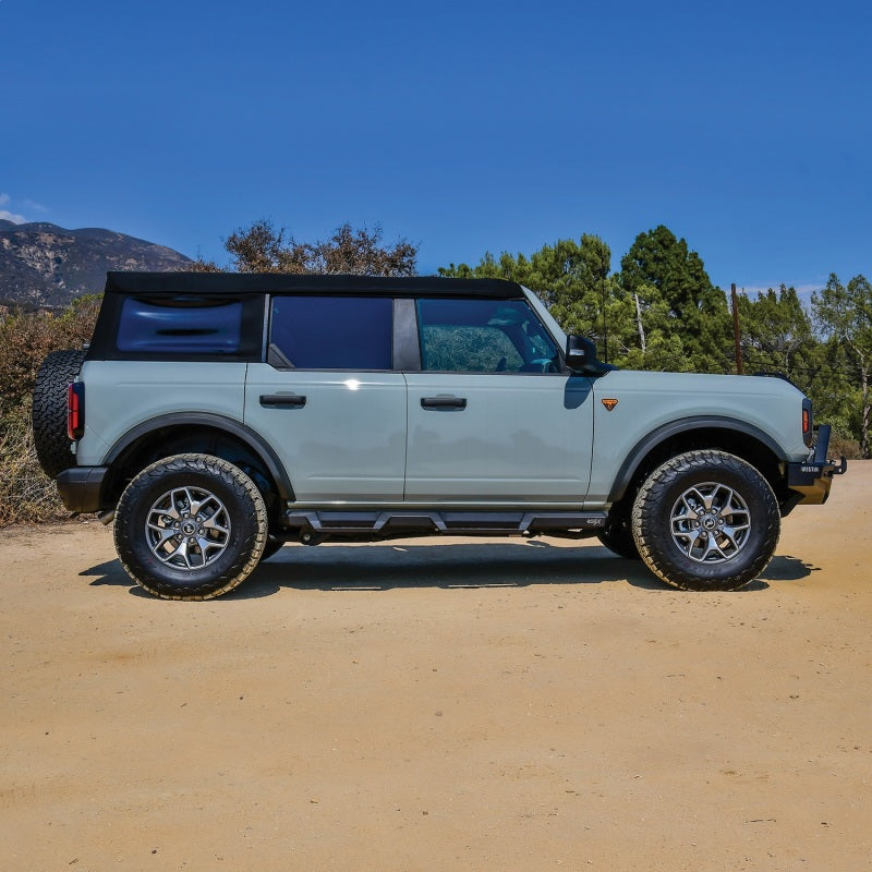 Barras protectoras para estribos laterales abatibles Westin/HDX 2021+ Ford Bronco - Negro texturizado