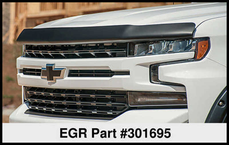 EGREGR 2019 Chevy 1500 Super Guard Hood Guard - Matte