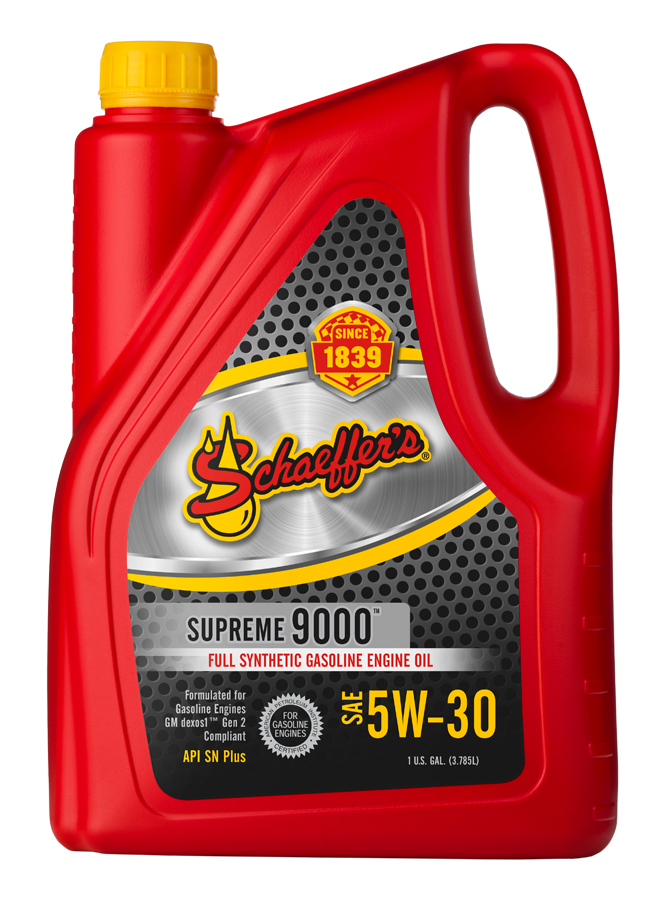 Schaeffer's 9003D-006 Supreme 9000 Full Synthetic Gasoline Engine Oil 5W-30 6 gallons