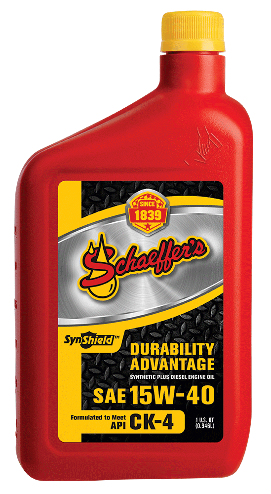 Schaeffer's 0700-012 SynShield Durability Advantage 15W-40 Oil 12 quarts