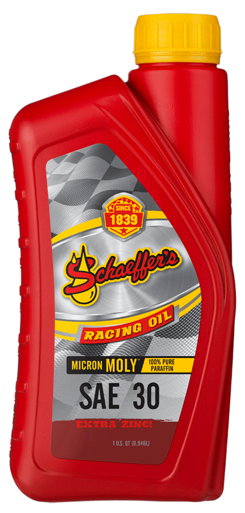 Schaeffer's 011030-012 Micron Moly Racing Oil SAE 30 12 quarts